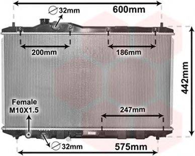 VAN WEZEL 25002296 Радіатор, охолодження двигуна