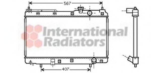 VAN WEZEL 25002175 Радіатор, охолодження двигуна