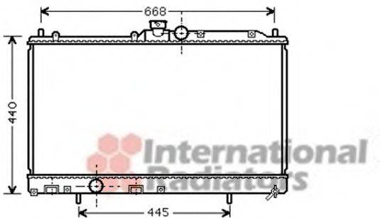 VAN WEZEL 32002195 Радіатор, охолодження двигуна