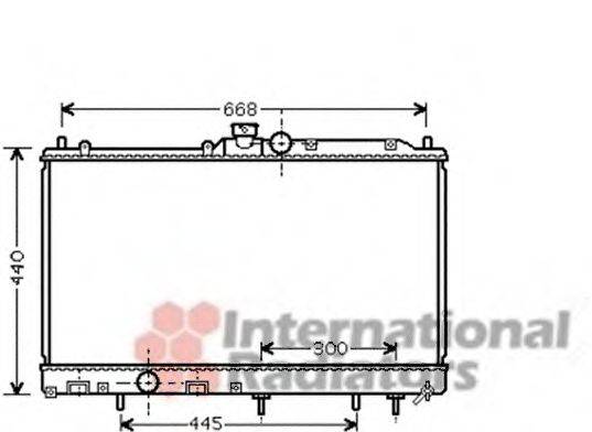 VAN WEZEL 32002196 Радіатор, охолодження двигуна