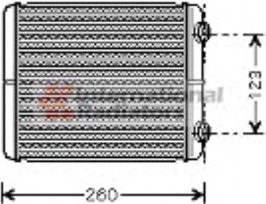 VAN WEZEL 43006344 Теплообмінник, опалення салону