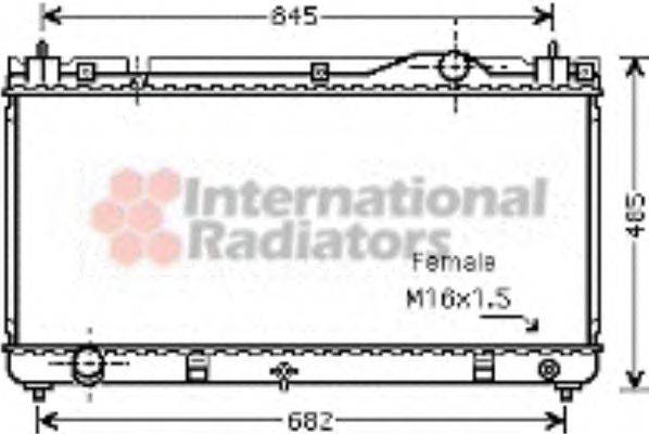 VAN WEZEL 53002342 Радіатор, охолодження двигуна