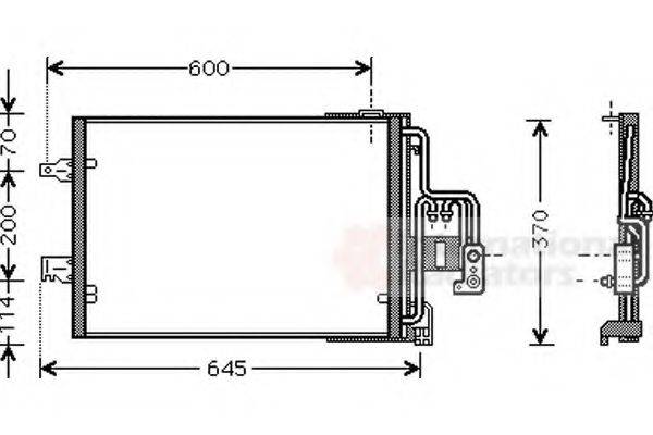 VAN WEZEL 37005385 Конденсатор, кондиціонер