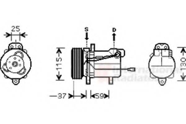 VAN WEZEL 5200K092 Компресор, кондиціонер