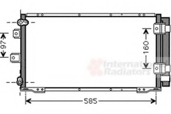 VAN WEZEL 53005395 Конденсатор, кондиціонер