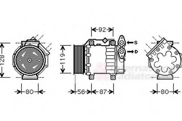 VAN WEZEL 1800K431 Компресор, кондиціонер