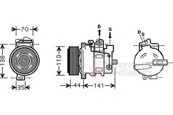 VAN WEZEL 3000K401 Компресор, кондиціонер