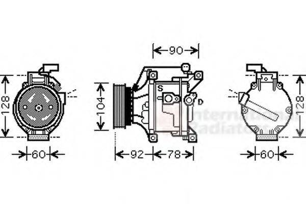 VAN WEZEL 5300K446 Компресор, кондиціонер