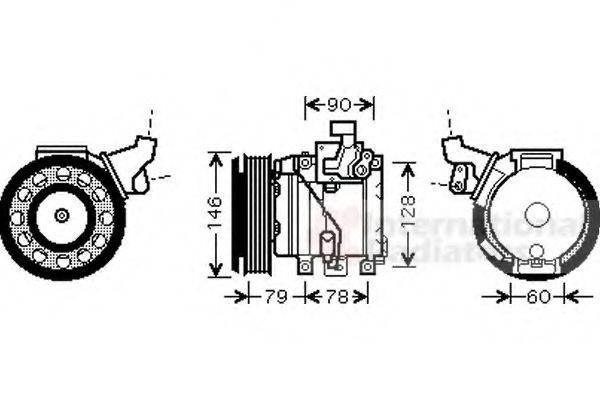 VAN WEZEL 5300K467 Компресор, кондиціонер