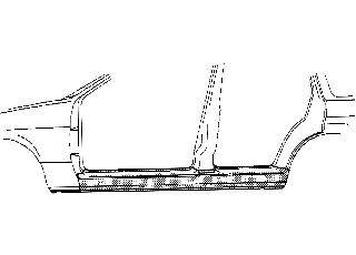 VAN WEZEL 0646103 Накладка порога