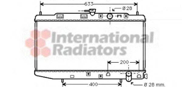 VAN WEZEL 25002048 Радіатор, охолодження двигуна