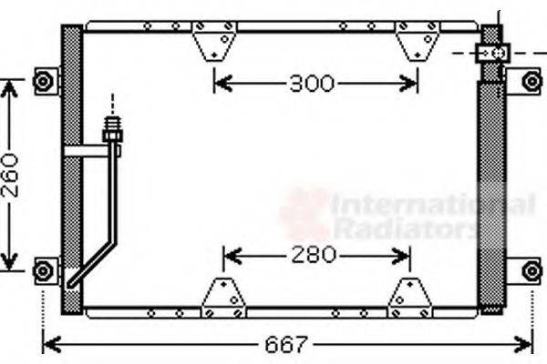 VAN WEZEL 52005107 Конденсатор, кондиціонер