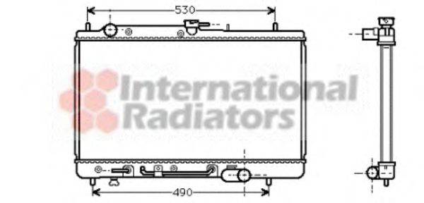 VAN WEZEL 27002068 Радіатор, охолодження двигуна