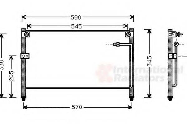 VAN WEZEL 27005118 Конденсатор, кондиціонер