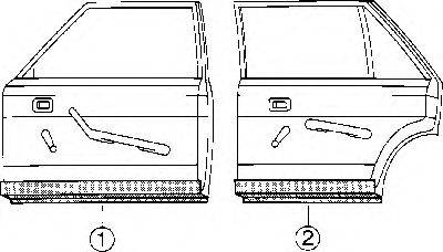 VAN WEZEL 300378 Двері, кузов