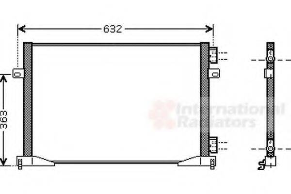 VAN WEZEL 43005339 Конденсатор, кондиціонер