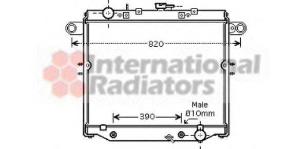 VAN WEZEL 53002329 Радіатор, охолодження двигуна