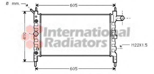 VAN WEZEL 37002026 Радіатор, охолодження двигуна