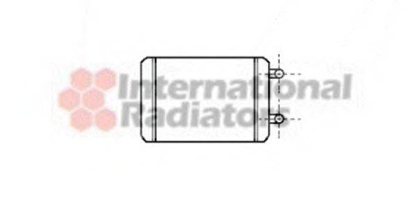 VAN WEZEL 37006123 Теплообмінник, опалення салону