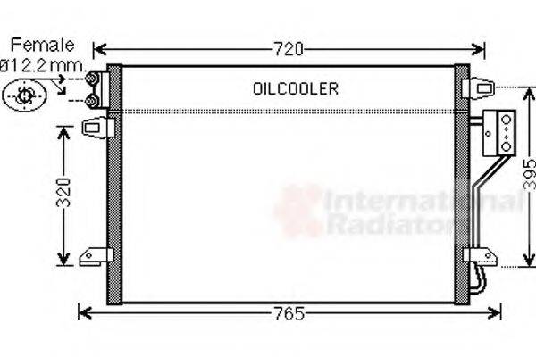 VAN WEZEL 07005106 Конденсатор, кондиціонер