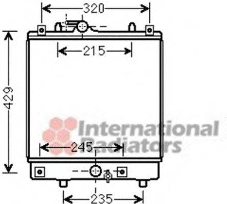 VAN WEZEL 37002542 Радіатор, охолодження двигуна