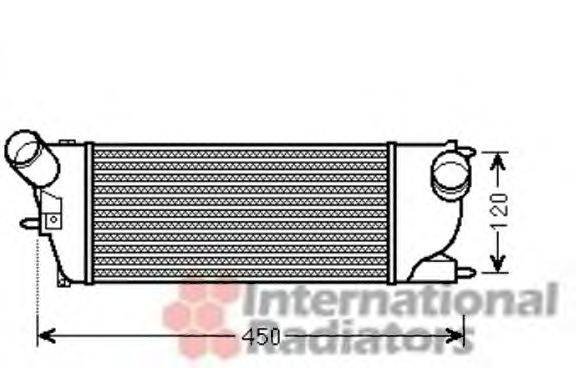 VAN WEZEL 40004345 Інтеркулер