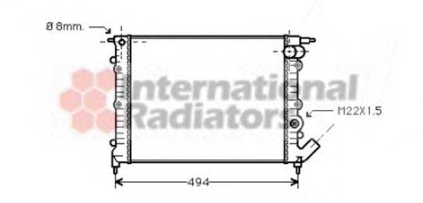 VAN WEZEL 43002132 Радіатор, охолодження двигуна