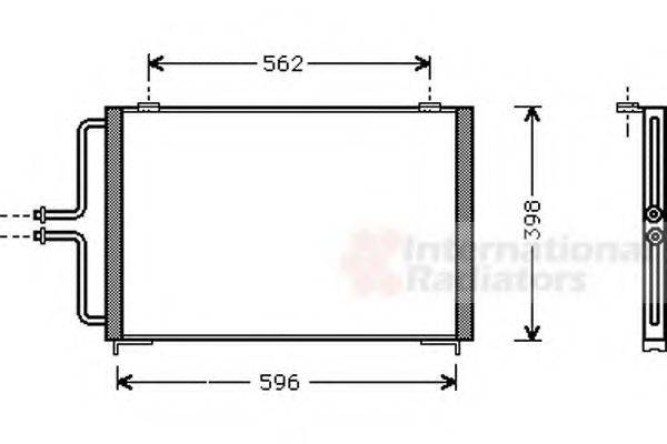 VAN WEZEL 43005236 Конденсатор, кондиціонер