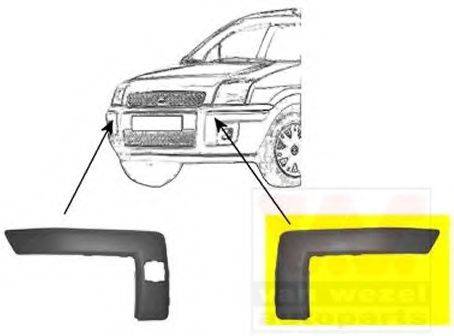 VAN WEZEL 1811581 Облицювання, бампер