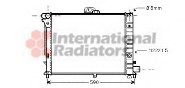 VAN WEZEL 47002005 Радіатор, охолодження двигуна