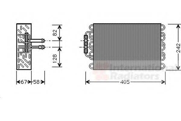 VAN WEZEL 3000V375 Випарник, кондиціонер