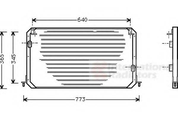 VAN WEZEL 53005224 Конденсатор, кондиціонер