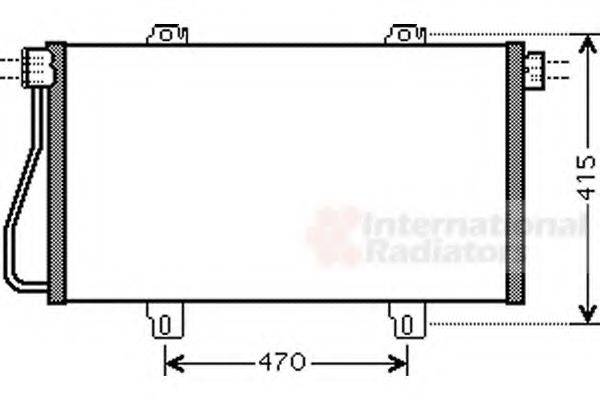 VAN WEZEL 43005352 Конденсатор, кондиціонер