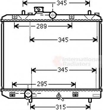 VAN WEZEL 52002111 Радіатор, охолодження двигуна