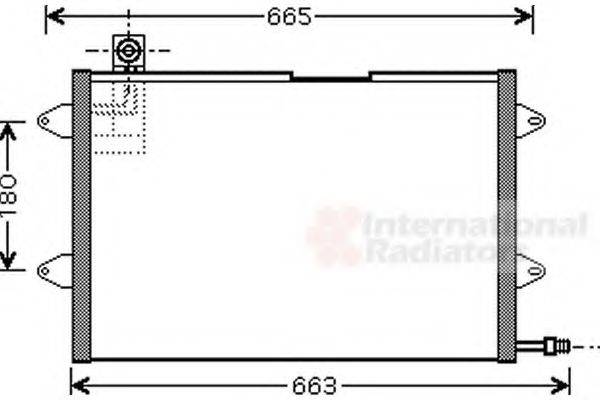 VAN WEZEL 58005146 Конденсатор, кондиціонер