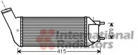 VAN WEZEL 40004341 Інтеркулер