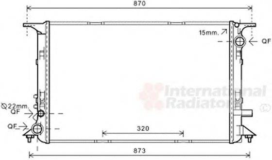 VAN WEZEL 03002328 Радіатор, охолодження двигуна