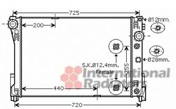 VAN WEZEL 30002546 Радіатор, охолодження двигуна