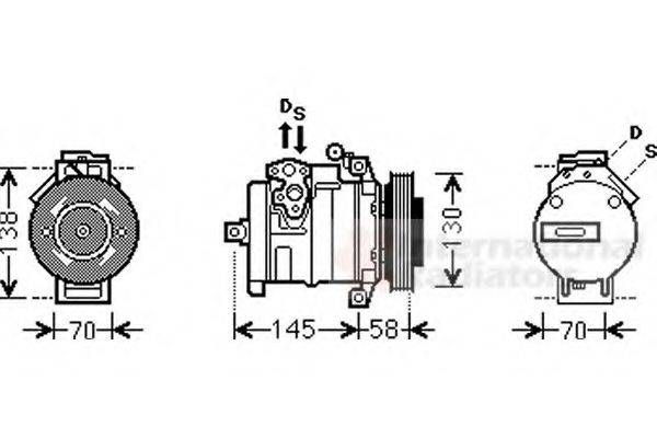 VAN WEZEL 3000K494 Компресор, кондиціонер