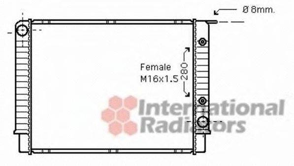 VAN WEZEL 59002147 Радіатор, охолодження двигуна