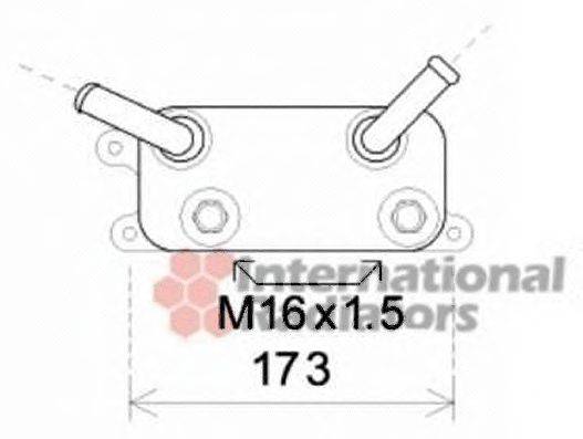 VAN WEZEL 58003310 масляний радіатор, моторне масло