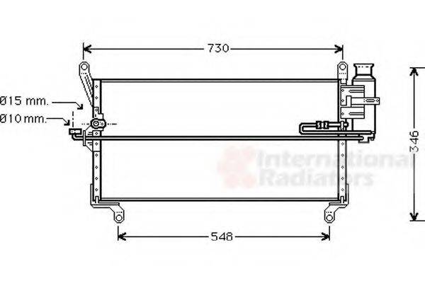 VAN WEZEL 73005069 Конденсатор, кондиціонер