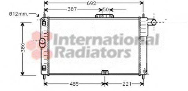 VAN WEZEL 81002004 Радіатор, охолодження двигуна