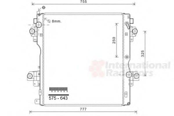 VAN WEZEL 53002604 Радіатор, охолодження двигуна