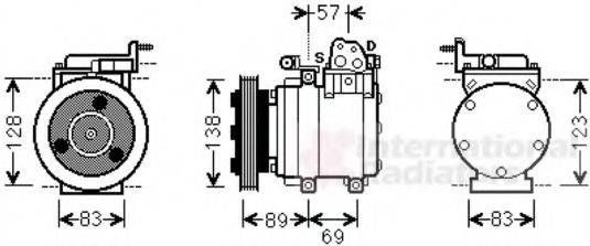 VAN WEZEL 8200K260 Компресор, кондиціонер