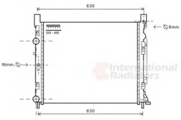 VAN WEZEL 43002470 Радіатор, охолодження двигуна