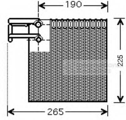 VAN WEZEL 1300V257 Випарник, кондиціонер