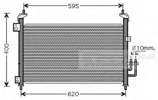 VAN WEZEL 25005213 Конденсатор, кондиціонер