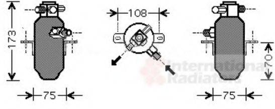 VAN WEZEL 3000D374 Осушувач, кондиціонер