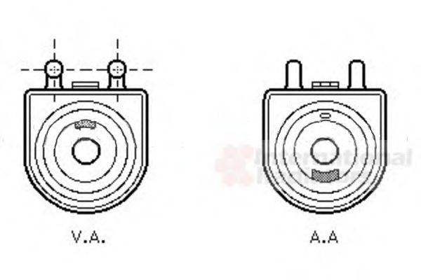 VAN WEZEL 40003271 масляний радіатор, моторне масло